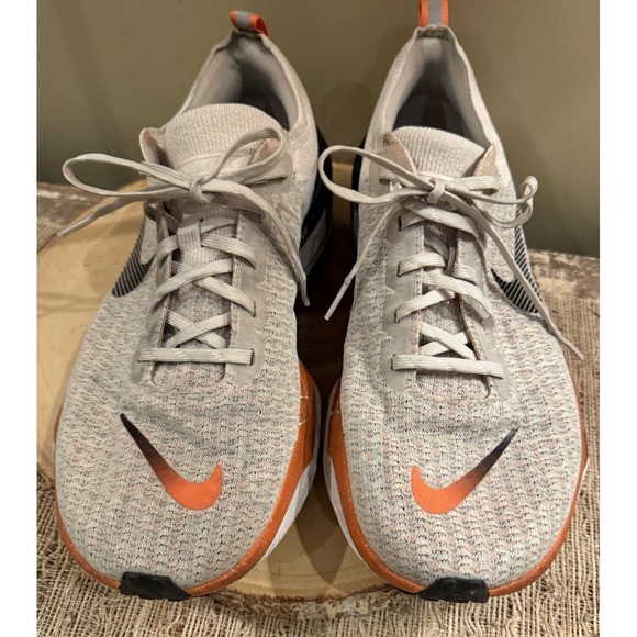 Nike Men's ZOOMX Invincible Run FK3 Running Shoes, Oatmeal/Orange Sz-13 - Picture 8 of 11